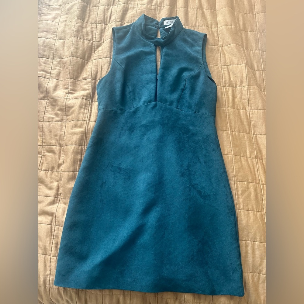 BCBG dark green turtleneck dress
